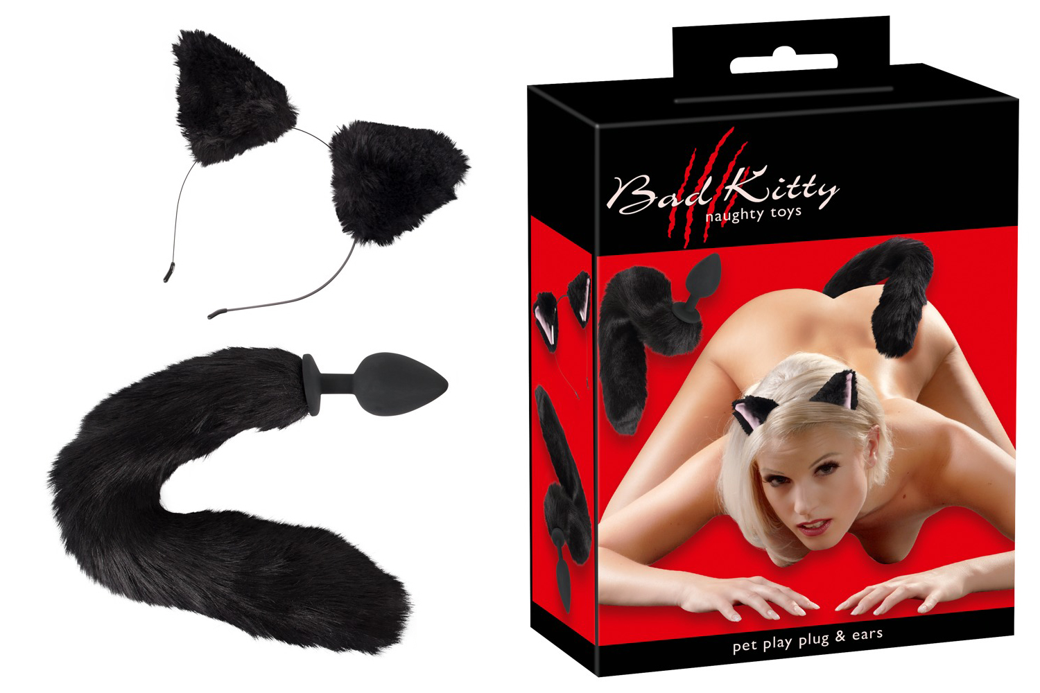      +  Bad Kitty Pet Play Plug & Ears 