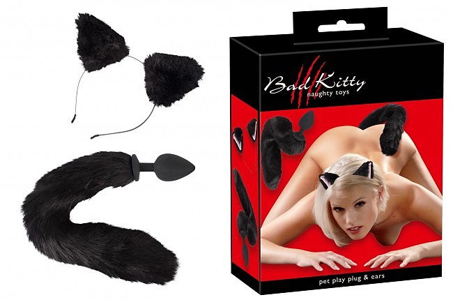      +  Bad Kitty Pet Play Plug & Ears 