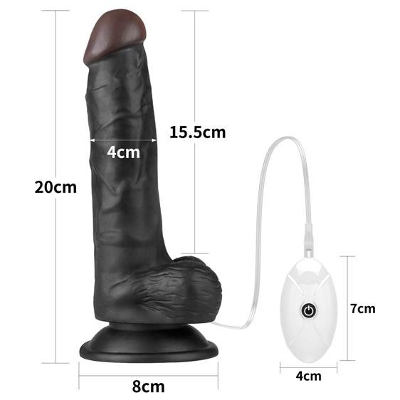     Ingen Vibrating Easy Strap-On Set 7.5» Black