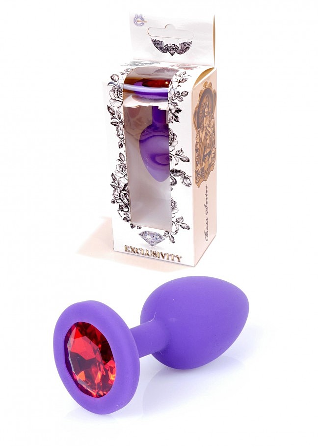   — Silikon Purple Plug Small Red Diamond