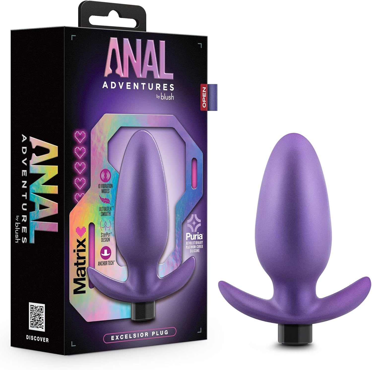   ANAL ADVENTURES MATRIX EXCELSIOR PLUG, 12  3,8 