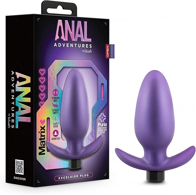   ANAL ADVENTURES MATRIX EXCELSIOR PLUG, 12  3,8 