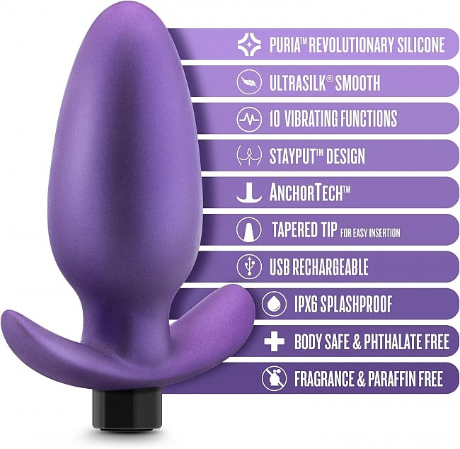   ANAL ADVENTURES MATRIX EXCELSIOR PLUG, 12  3,8 