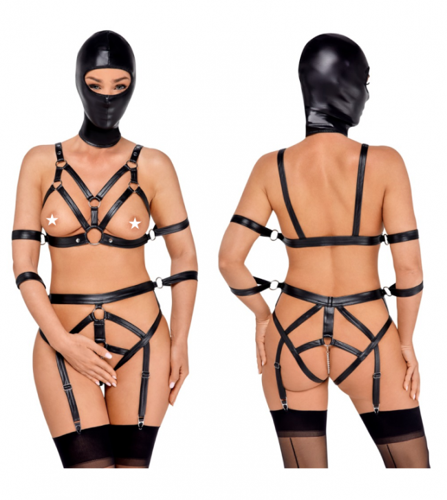 -   480492 Bad Kitty Strap+Mask Set black