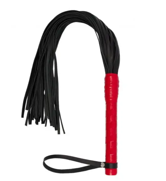   sLash Premium Leather Flogger Red, 40 