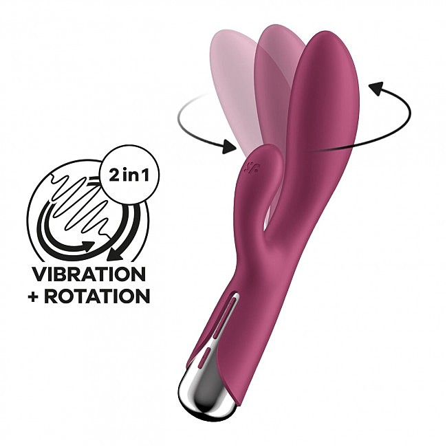 ��������-������ � �������� Satisfyer Spinning Rabbit 1 Red, 3 ������