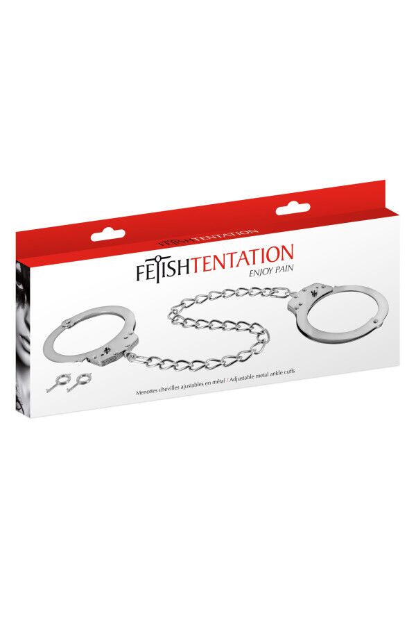  Fetish Tentation Adjustable metal ankle cuffs, 