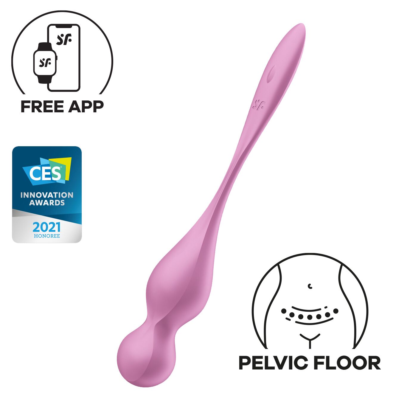  -   Satisfyer Love Birds 1 Connect App Pink, 78 