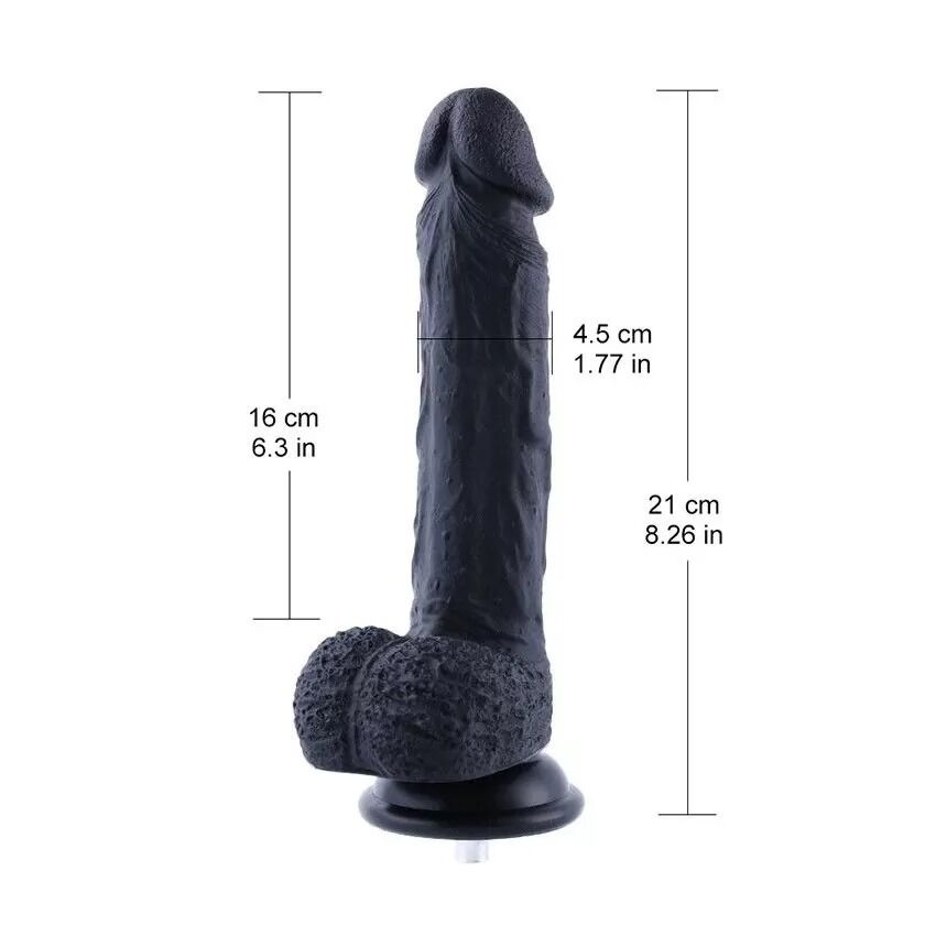 -   Hismith 8.3» Silicone Dildo Black, 21  4,5 