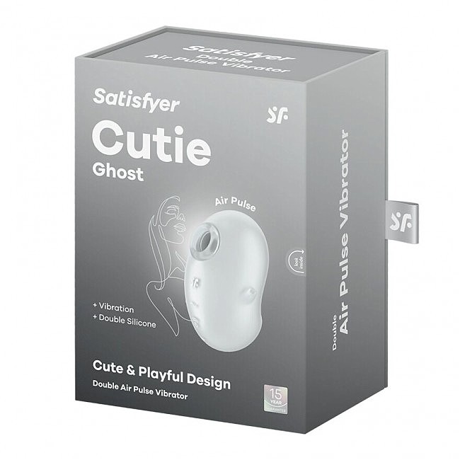      Satisfyer Cutie Ghost White, 9,1 &#215; 6,3 &#215; 6,8 