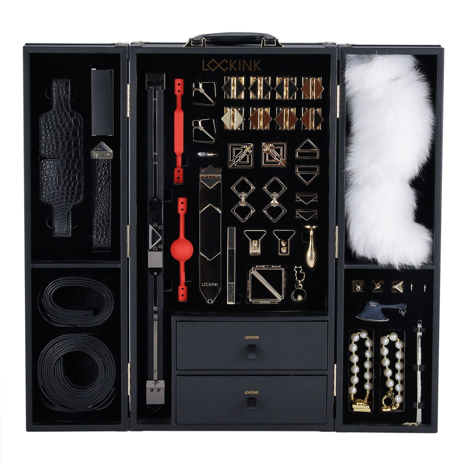 - LOCKINK All-in-1 BDSM Play Kit Crocodile Leather