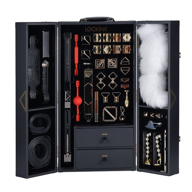 - LOCKINK All-in-1 BDSM Play Kit Crocodile Leather