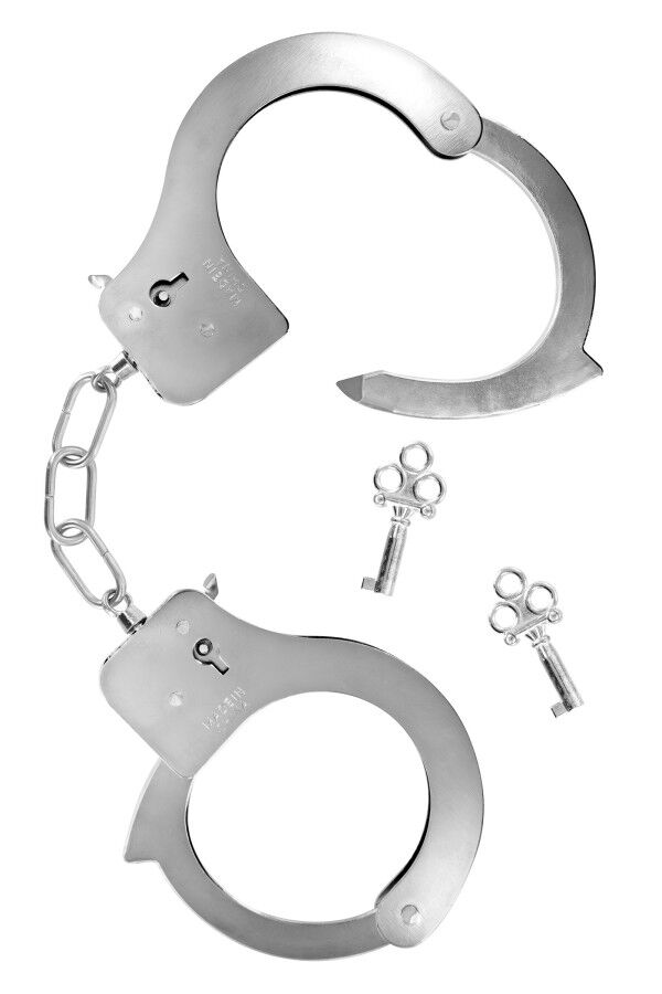   Fetish Tentation Adjustable metal wrist cuffs,  