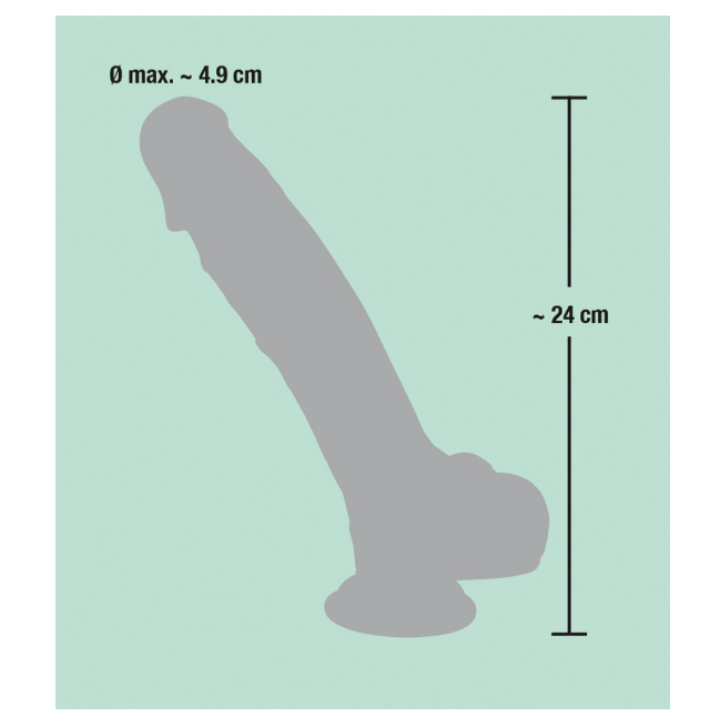    You2Toys Medical Silicone Dildo, 24 