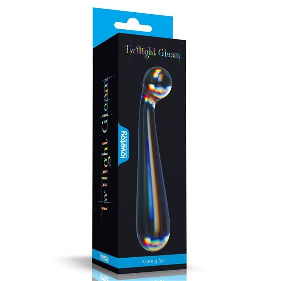   Twilight Gleam Glass Dildo Alluring Arc, , 17  3,4 