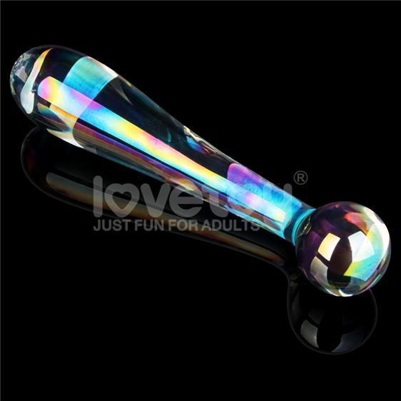   Twilight Gleam Glass Dildo Alluring Arc, , 17  3,4 