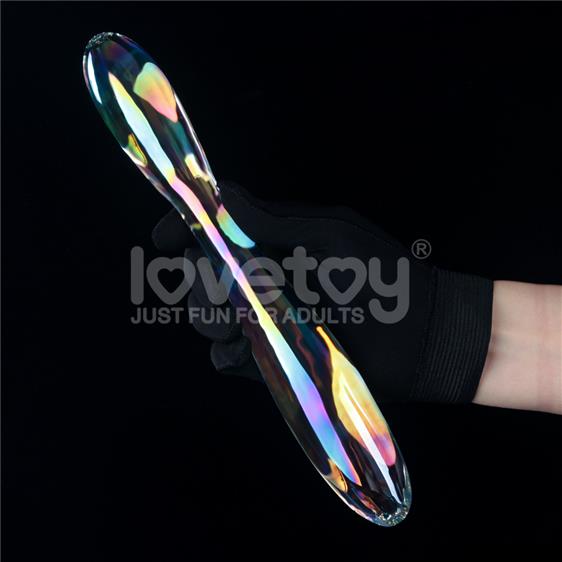    Twilight Gleam Glass Dildo Double Delight, 23,2  3,1-3,5 