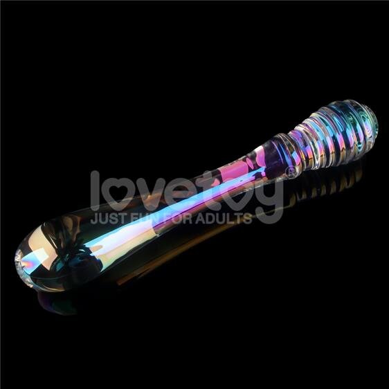   Twilight Gleam Glass Dildo Twin Pleasures , 25  3,4-3,6 