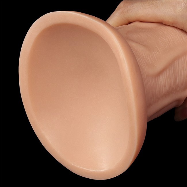    Realistic Curved Dildo Flesh 9.5 LoveToy, 24  6,6 