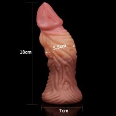    Dual-Layered Silicone Plug 7» Brown, 18  5,5 