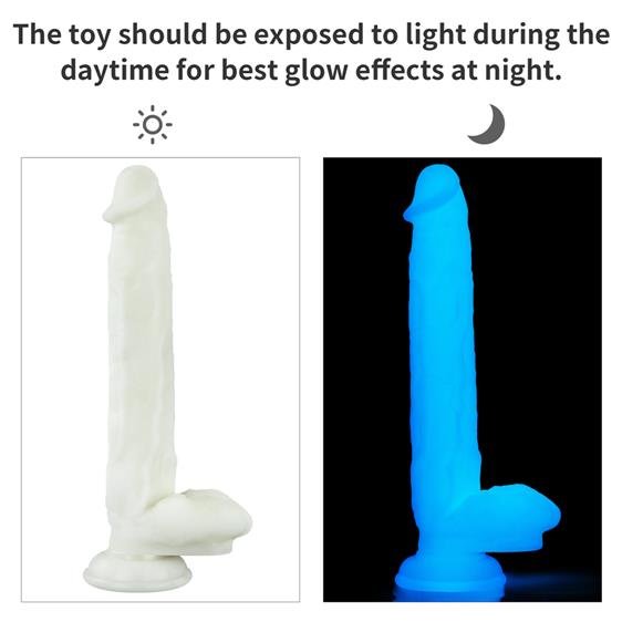  LoveToy Lumino Play Dildo 10.5 White,   , 26,9  4 