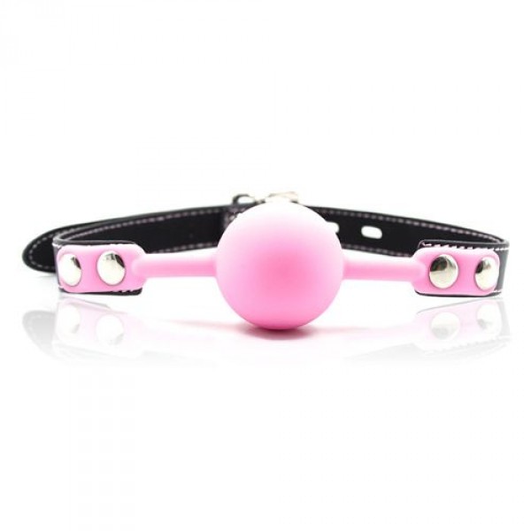   Knebel-Ball Gag + Block (rosa)