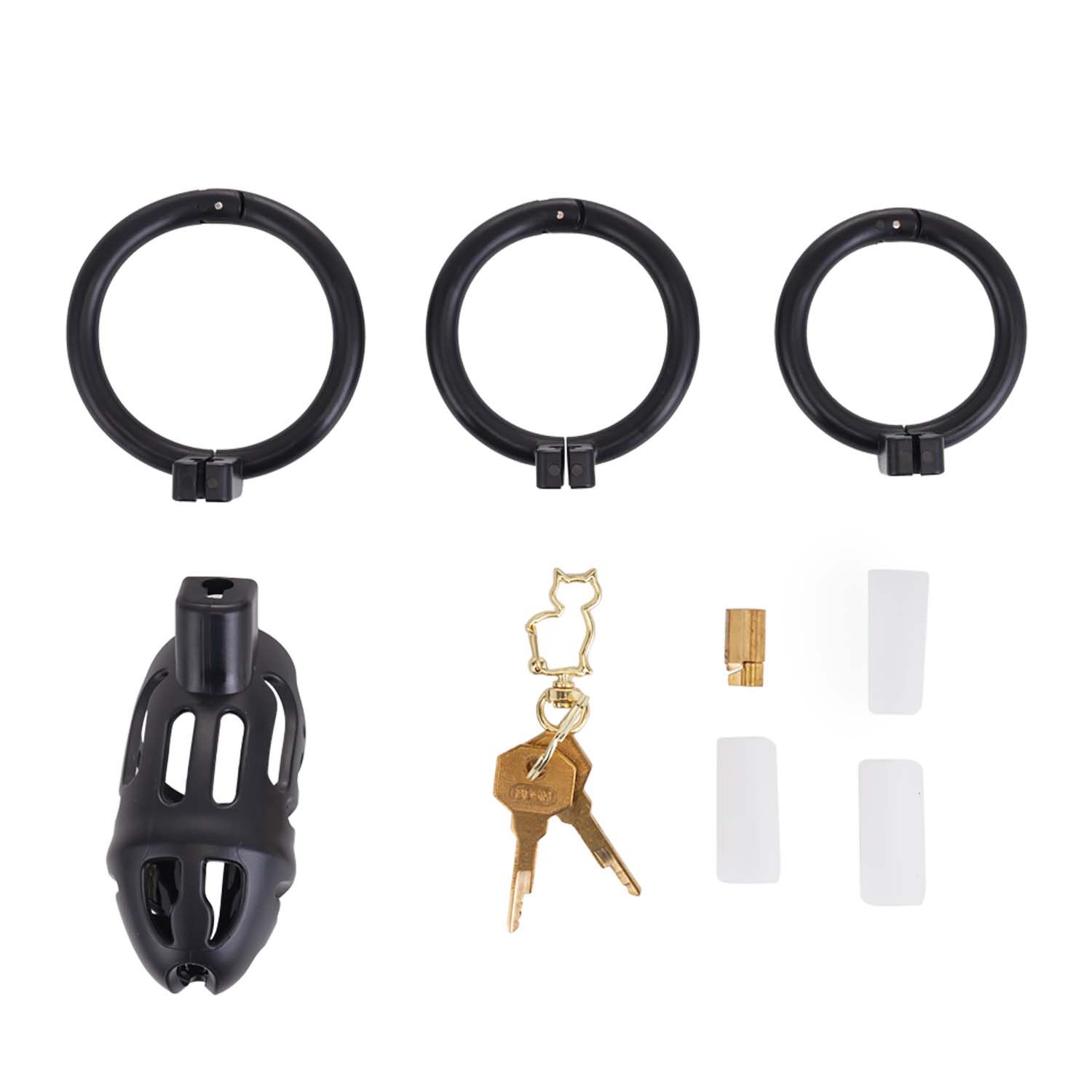    LOCKINK SEVANDA Plastic Penis Chastity Cage — Black ( )