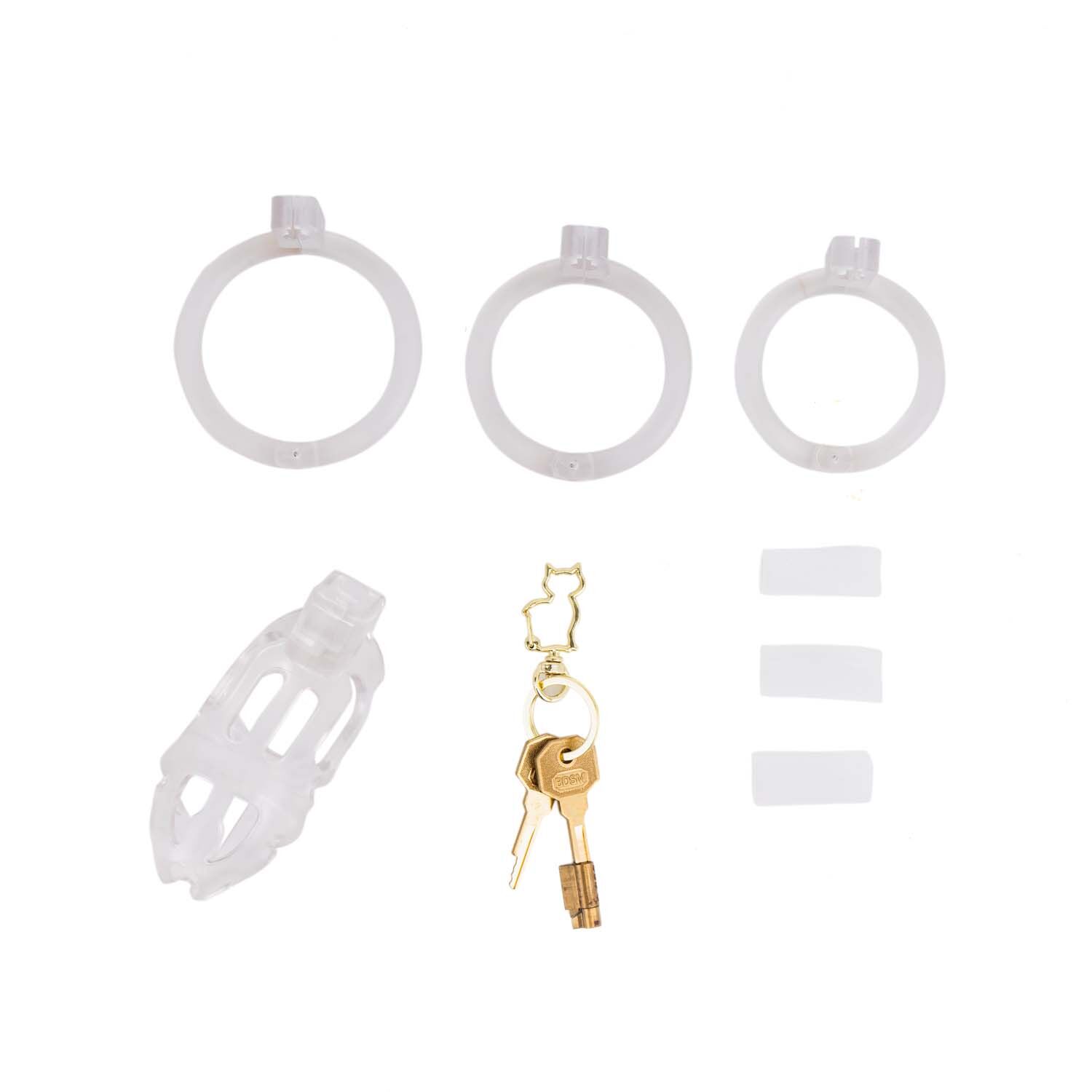    LOCKINK SEVANDA Plastic Penis Chastity Cage — Transparent ( )