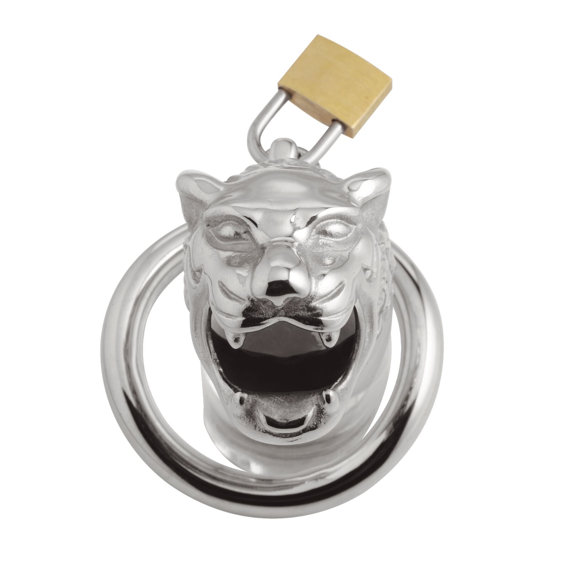    Master Series Tiger King Cock Cage With Lock ( )