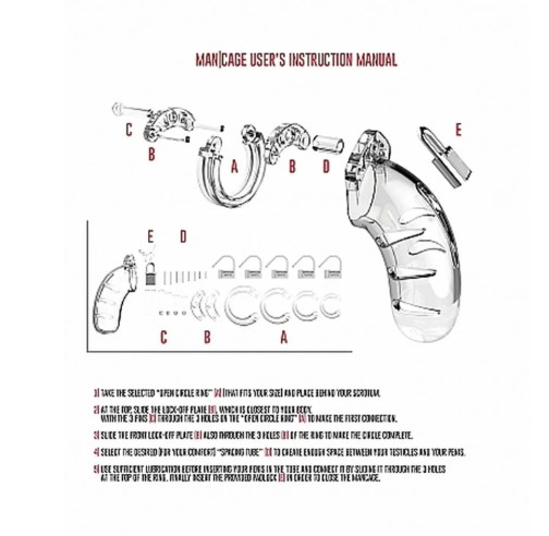 90625 / MCG003TRA   ManCage 03 Chastity Cage