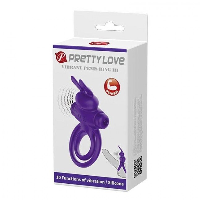     Pretty Love Vibrant penis ring III, 9,7  5,6 