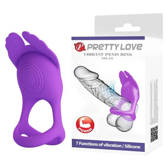     Pretty Love Vibration Penis Ring SILAS, 7  