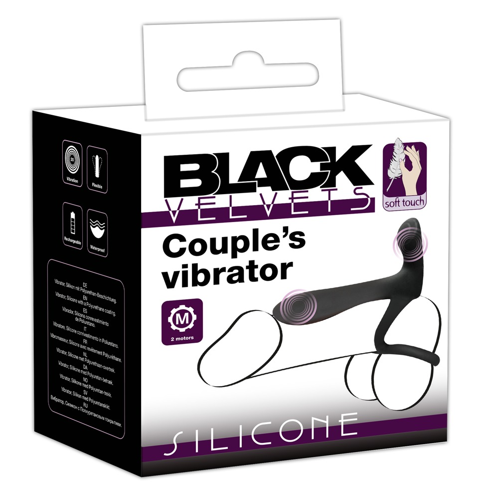 -      Black Velvets Couples Vibrator, 