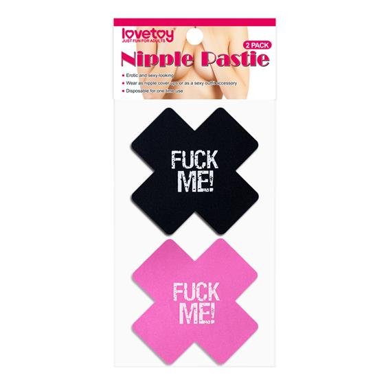 -   Fuck Me Cross Pattern Nipple Pasties, 2 