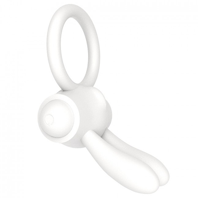     Power Clit Cockring Rabbit LoveToy White