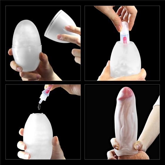 - Traning Master Giant Egg Masturbator Blue, 12  7 