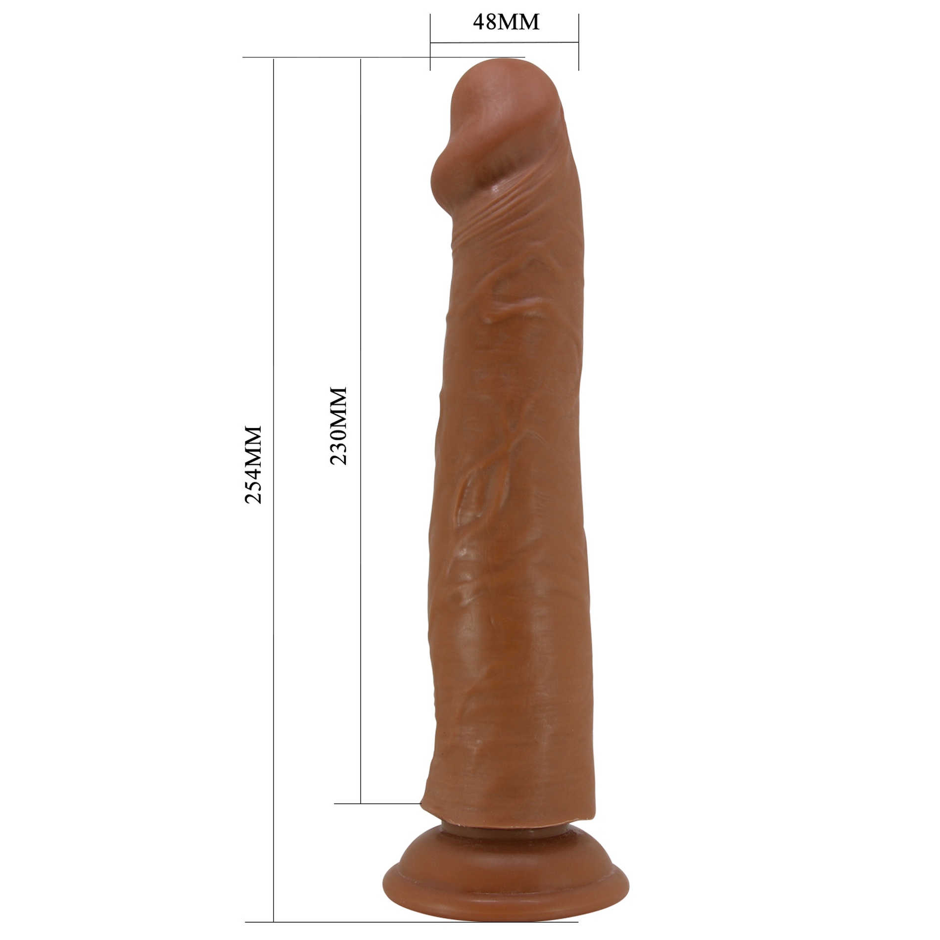  PRETTY LOVE -SHARIFE 10(254mm) Sliding Skin Series TPR, Suction base Bendable 