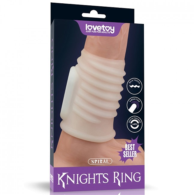    Vibrating Spiral Knights Ring White LoveToy, 1  