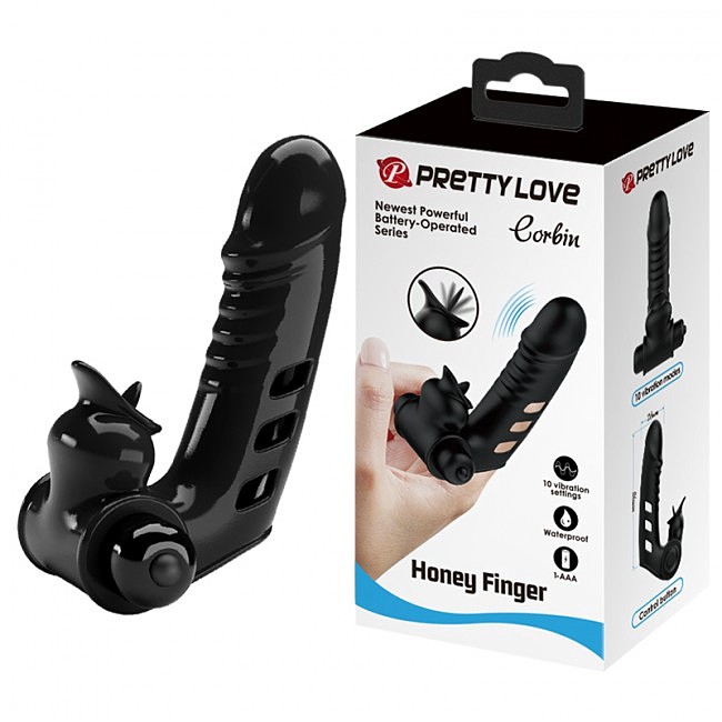    Pretty Love Corbin Finger Vibrator Black, 10  , 11  2,8 