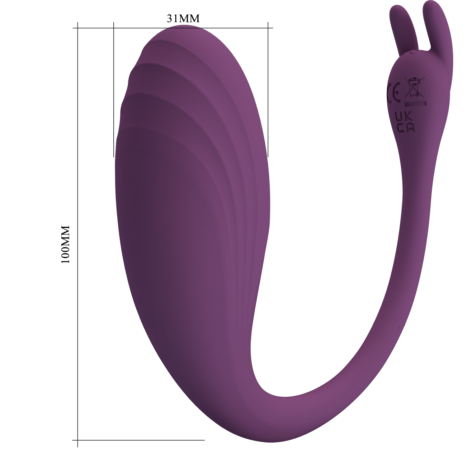  Pretty Love Catalina Stimulator Dark Purple, 12  