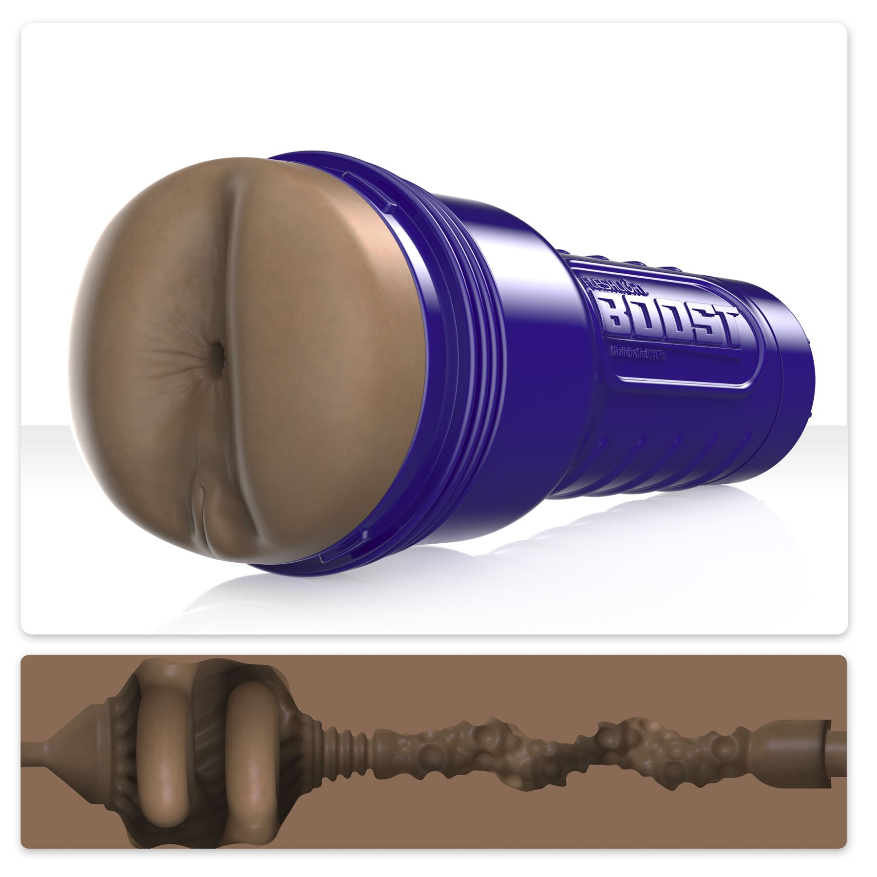 	- Fleshlight Boost Blast Female Medium Dark Flesh,   Turbo Tech