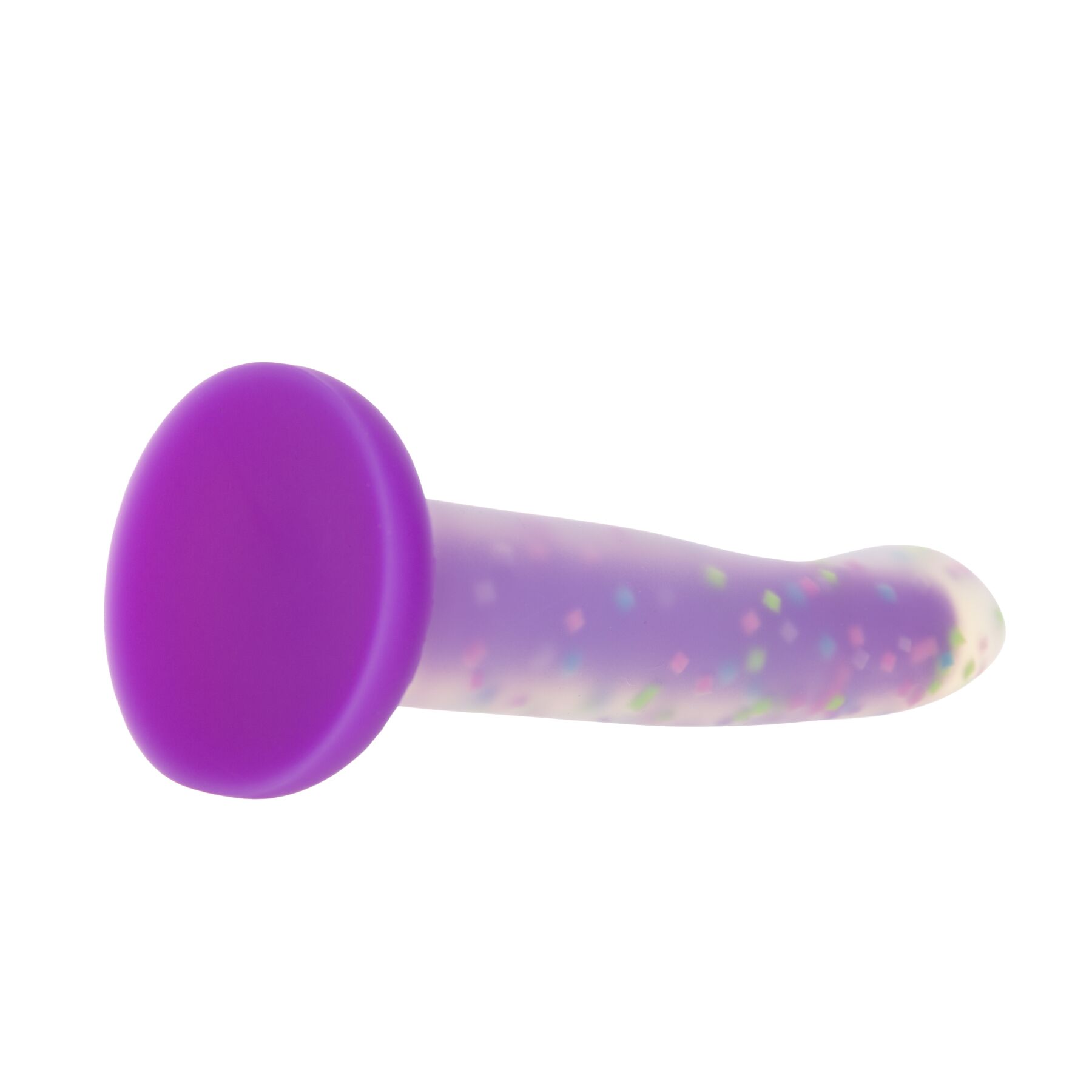     ADDICTION Rave 8, Glow in the Dark Dildo Purple Confetti, 20,3  3,6 