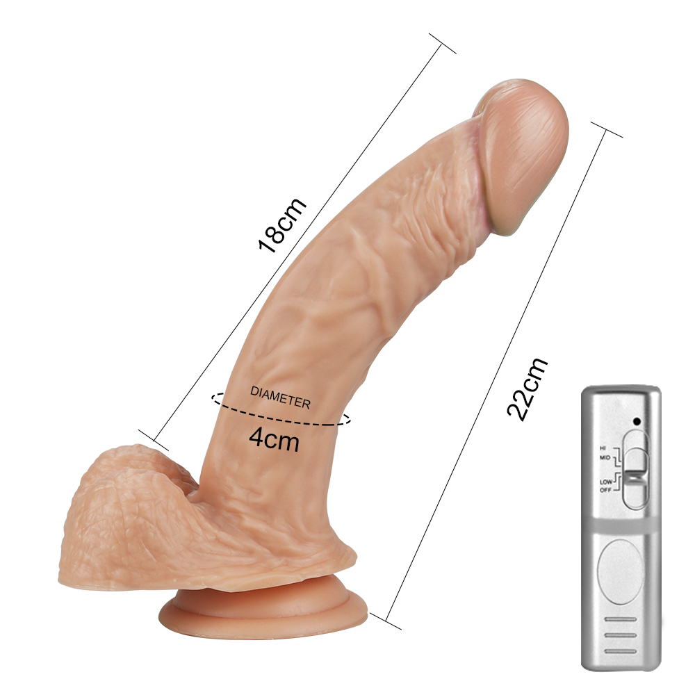 - LoveToy Real Extreme Dildo Vibrating Flesh, 22  4 