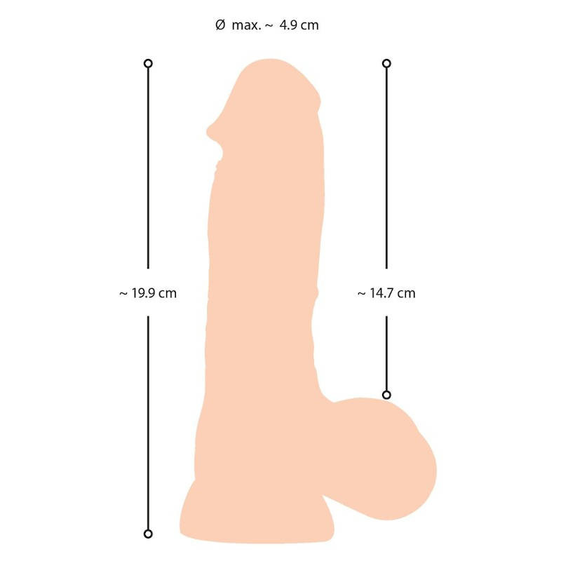      NS Dildo with movable skin Orion, 19,9  4,9 