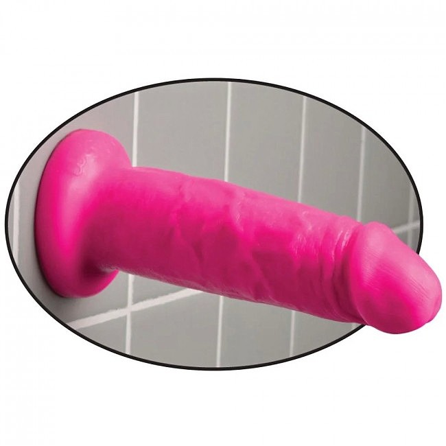 	   Pipedream Dillio 6 Chub Suction Cup Dildo Pink, 17,8  4,4 