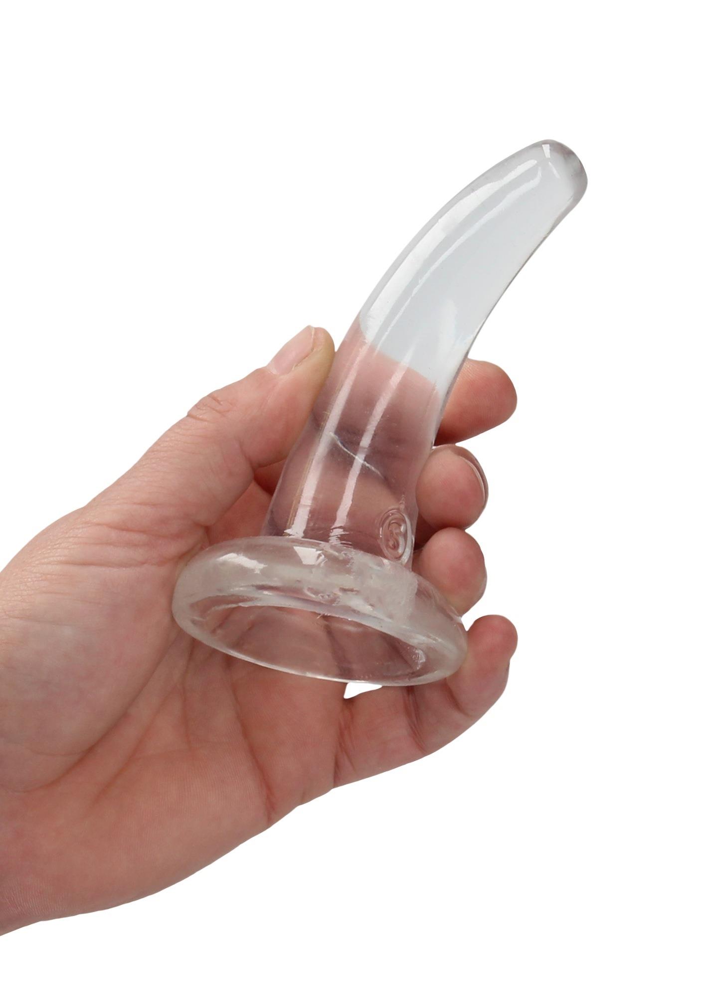    Non Realistic Dildo with Suction Cup Transparent, 12  3 