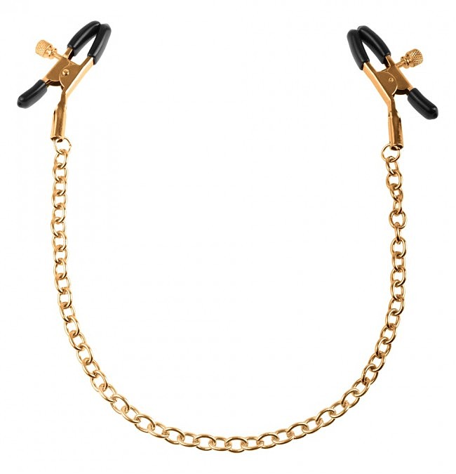       FFS Gold Chain Nipple Clamps, 42 