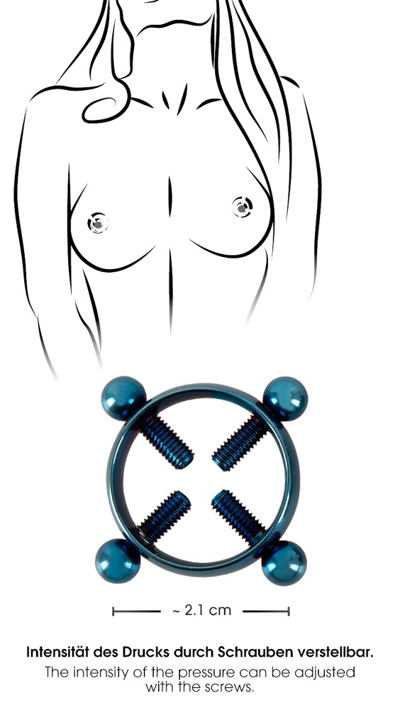     Bad Kitty Nipple Jewellery Blue