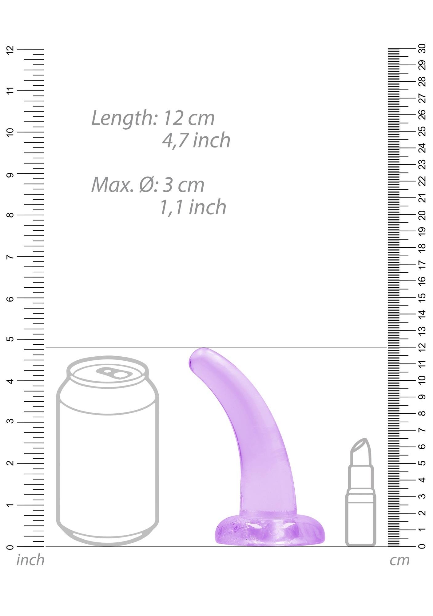     Non Realistic Dildo with Suction Cup Purple, 12  3 