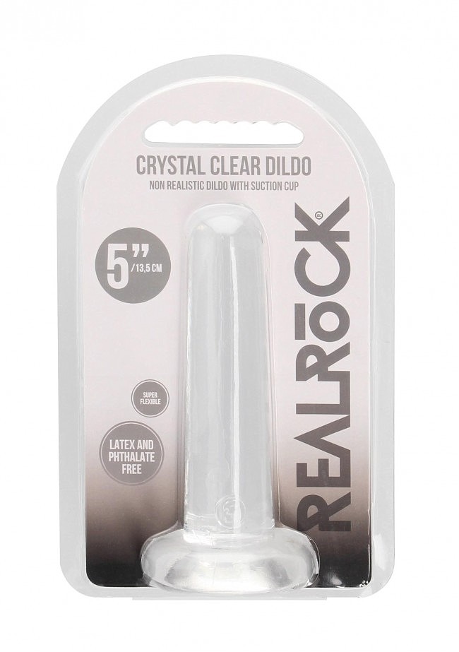    Non Realistic Dildo with Suction Cup Transparent, -, 13,5  3 